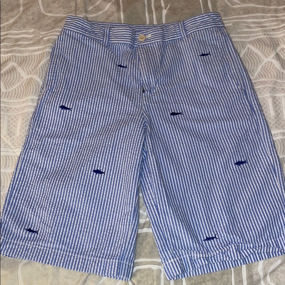 Vineyard Vines - Boys Sz 16 - Seersucker Shorts